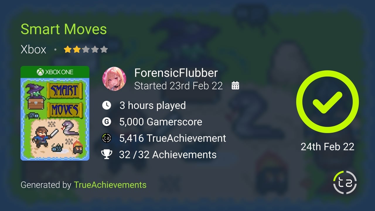Smart Moves achievement summary